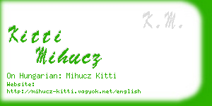 kitti mihucz business card